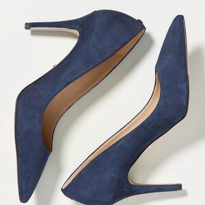 Sam Edelman Margie Pumps Baltic Navy Suede 7.5